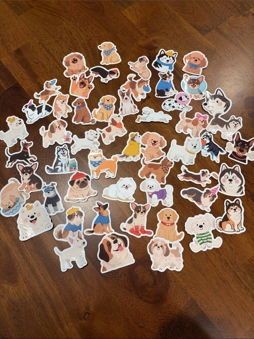 Multicolor Dog Sticker Assortment QTY 54